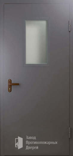 Фото двери «Техническая дверь №4 однопольная со стеклопакетом» в Новосибирску