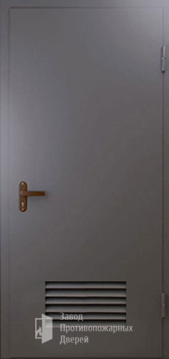 Фото двери «Техническая дверь №3 однопольная с вентиляционной решеткой» в Новосибирску