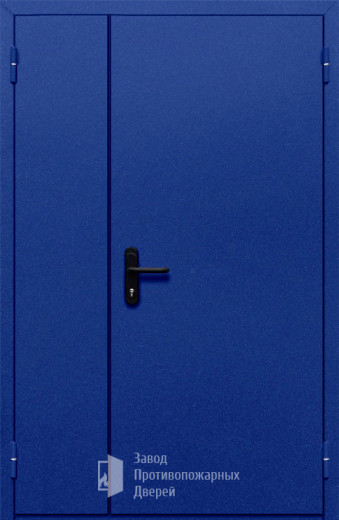 Фото двери «Полуторная глухая (синяя)» в Новосибирску