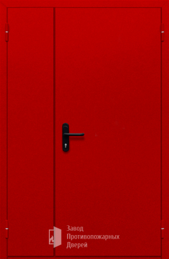 Фото двери «Полуторная глухая (красная)» в Новосибирску