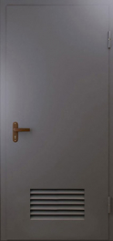 Фото двери «Техническая дверь №3 однопольная с вентиляционной решеткой» в Новосибирску